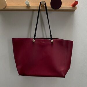 Furla Deep Red Tote Bag